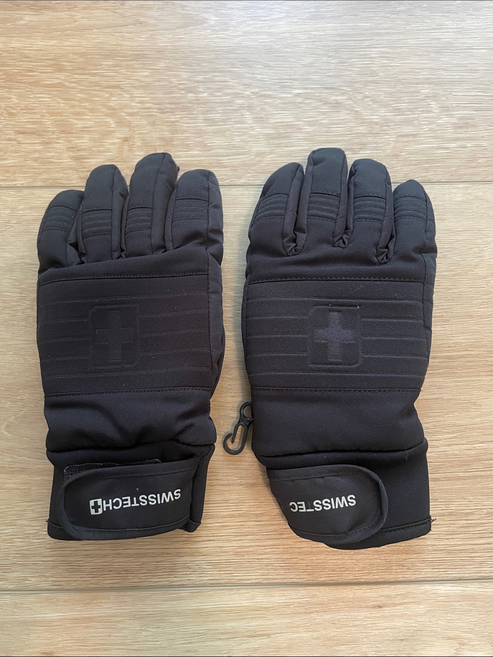 Swiss Tech Black Kids Winter Mittens Kids
